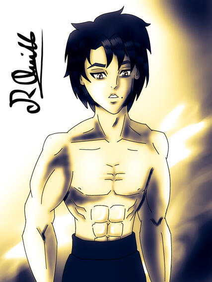 B&amp;W Half body artwork 2